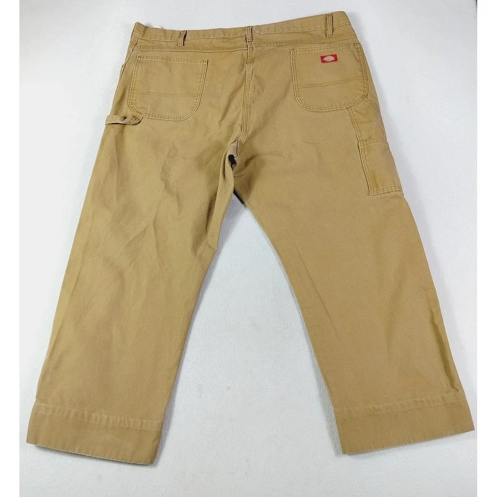 Dickies‎ Carpenter Pants Mens 44x30 Beige Canvas Workwear Utility Heavyweight